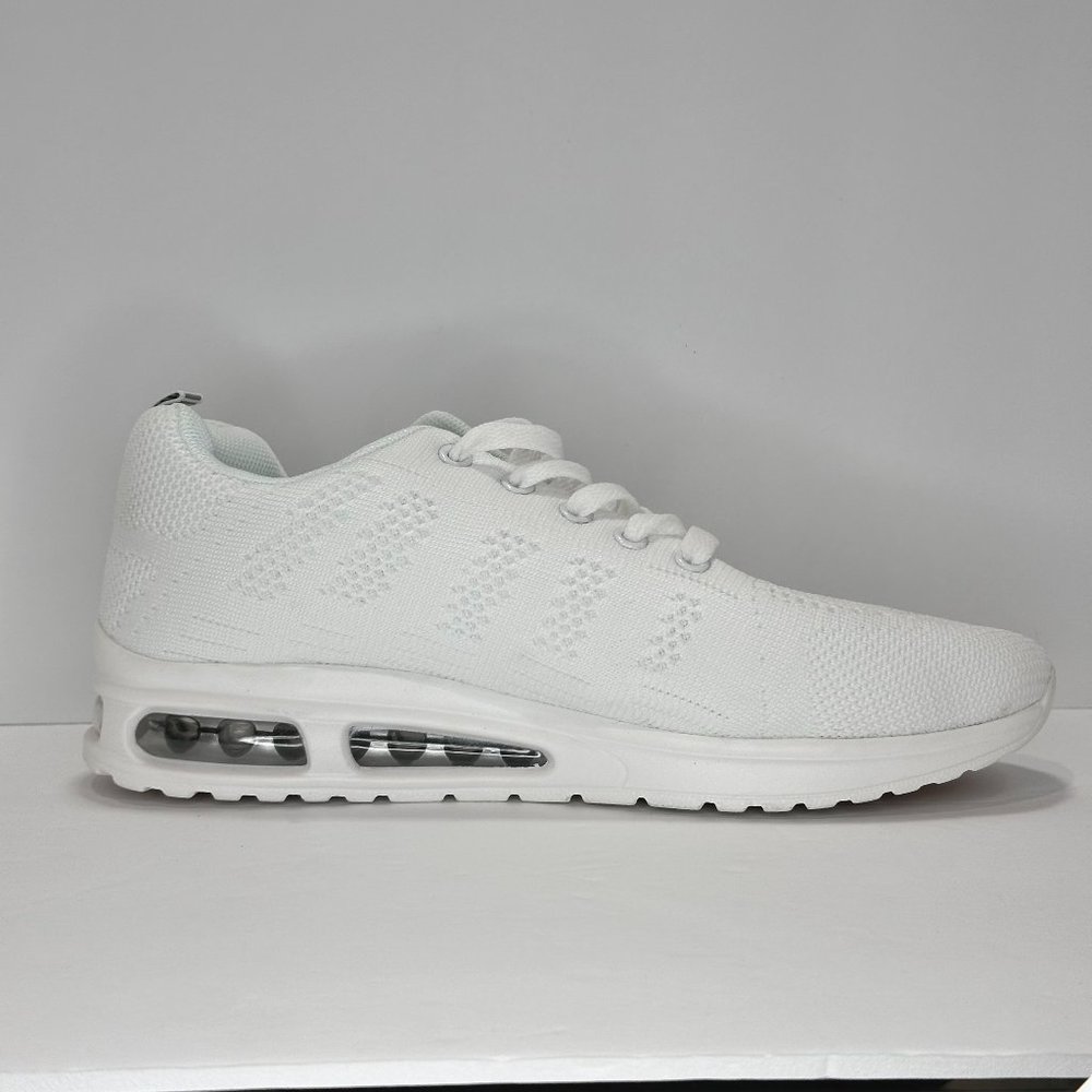 white sports sneakers